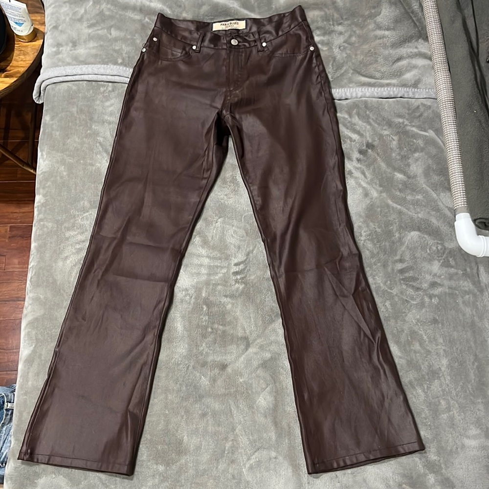 brown low waisted pants